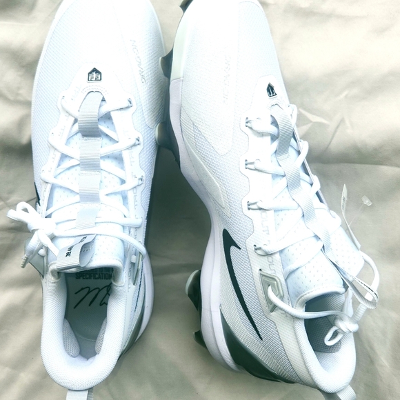 Nike Force Drag-on Trout Men's Baseball Cleats; White, Size 12 - Picture 2 of 15